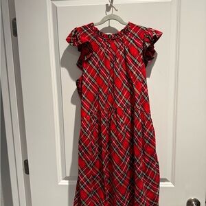 Vineyard Vines Red and Black Plaid Kids Dress